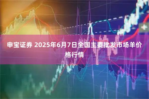 申宝证券 2025年6月7日全国主要批发市场羊价格行情
