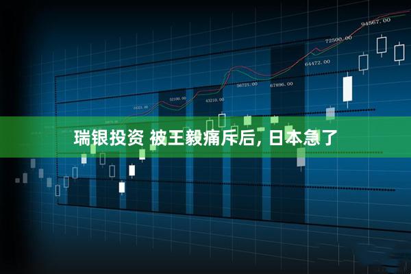 瑞银投资 被王毅痛斥后, 日本急了