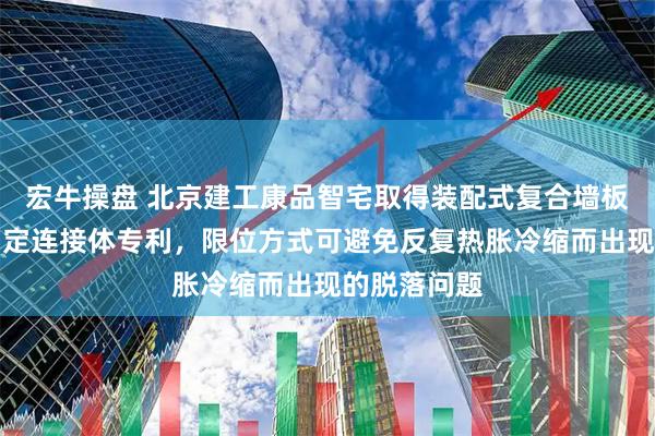 宏牛操盘 北京建工康品智宅取得装配式复合墙板竖龙骨点固定连接体专利，限位方式可避免反复热胀冷缩而出现的脱落问题